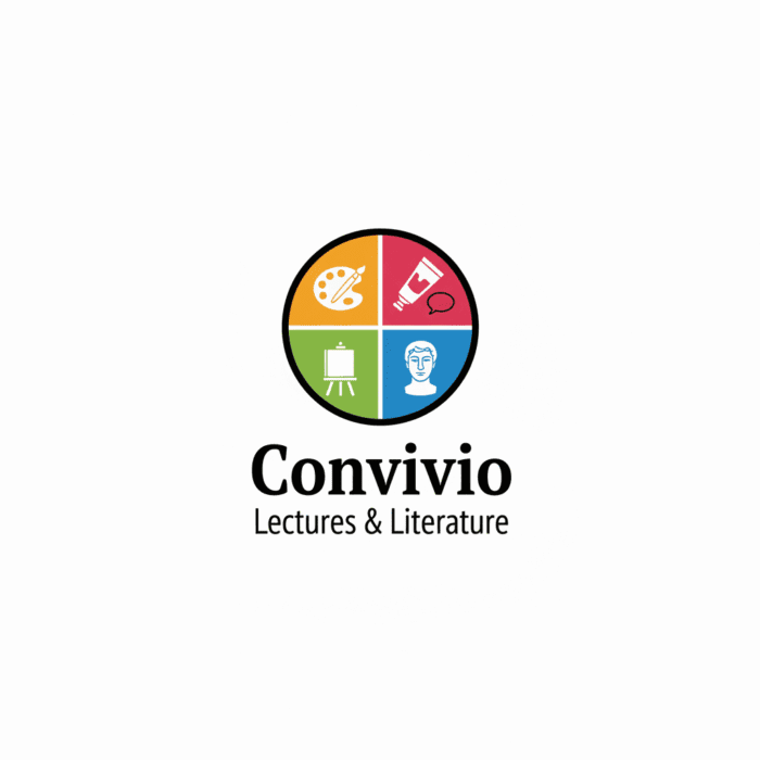 Convivio Lectures & Literature logo design.